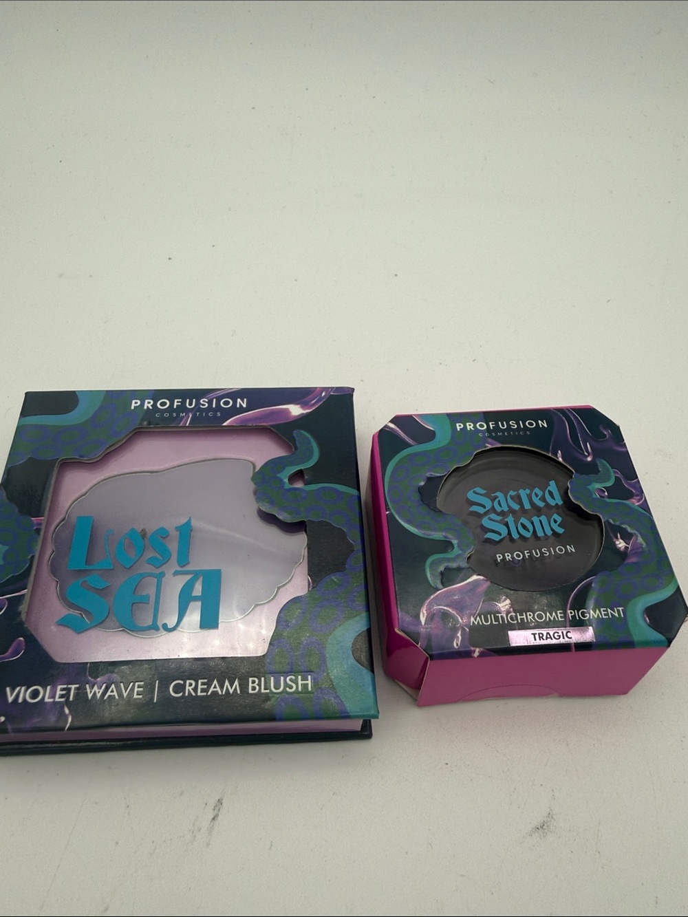 Profusion Cosmetics Lost Sea Violet Wave cream blush & Sacred Stone multichrome